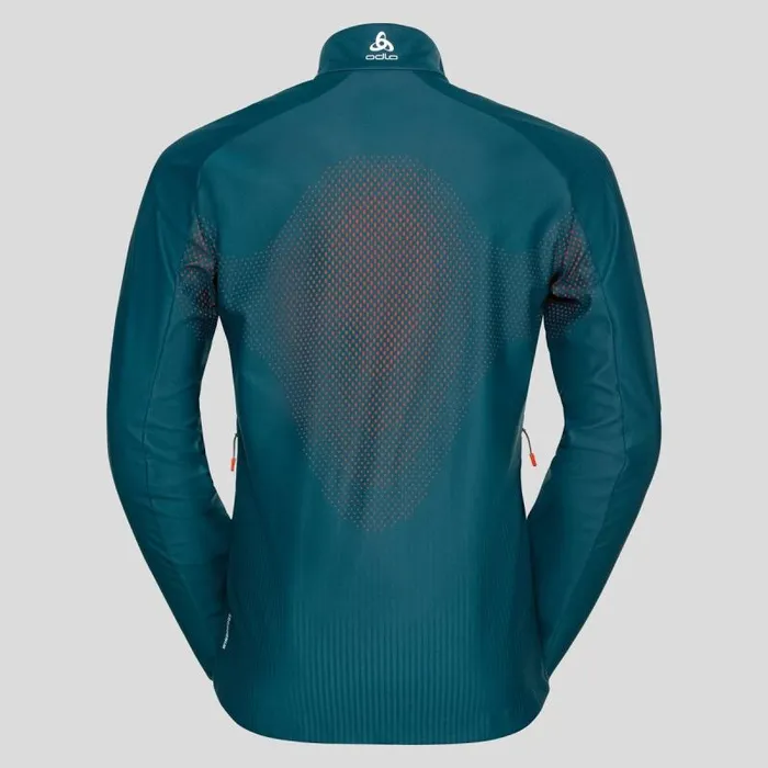 Odlo Jackets and Vests The Zeroweight Futureknit CrossCountry Jacket Submerged 8211 Orangecom 8211 Men
