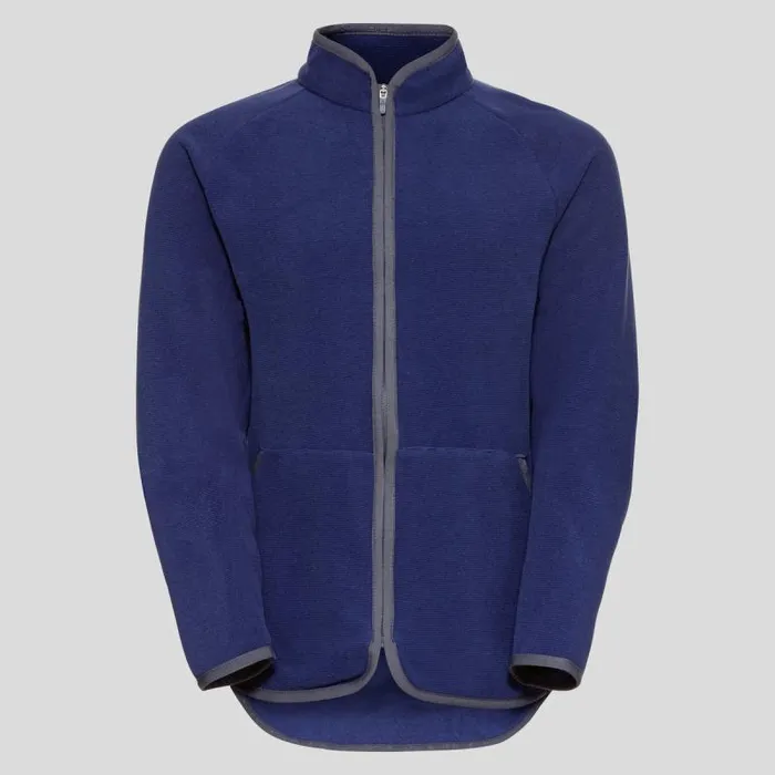 Odlo Mid Layers and Longsleeves The Weact 039 Collection Roy Long Stripe Mid Layer Full Zip Fleece Clematis Blue 8211 Odyssey Gray 8211 Kids Odlo Mid Layers and Longsleeves The Weact 039 Collection Roy Long Stripe Mid Layer Full Zip Fleece Clematis Blue 8211 Odyssey Gray 8211 Kids