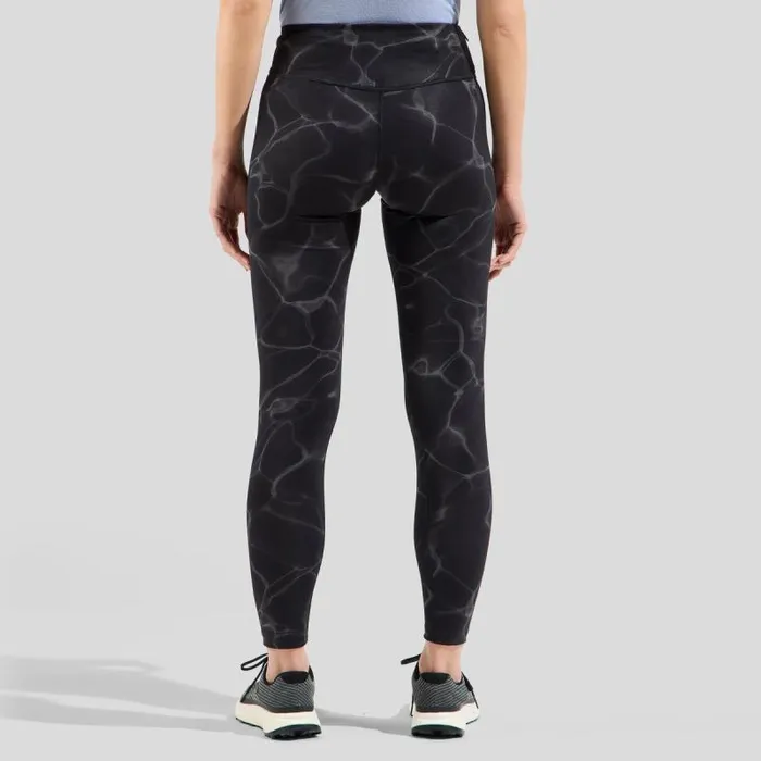 Odlo Pants and Tights The Zeroweight Print Running Tights Black 8211 Women