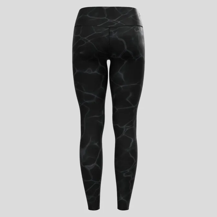Odlo Pants and Tights The Zeroweight Print Running Tights Black 8211 Women