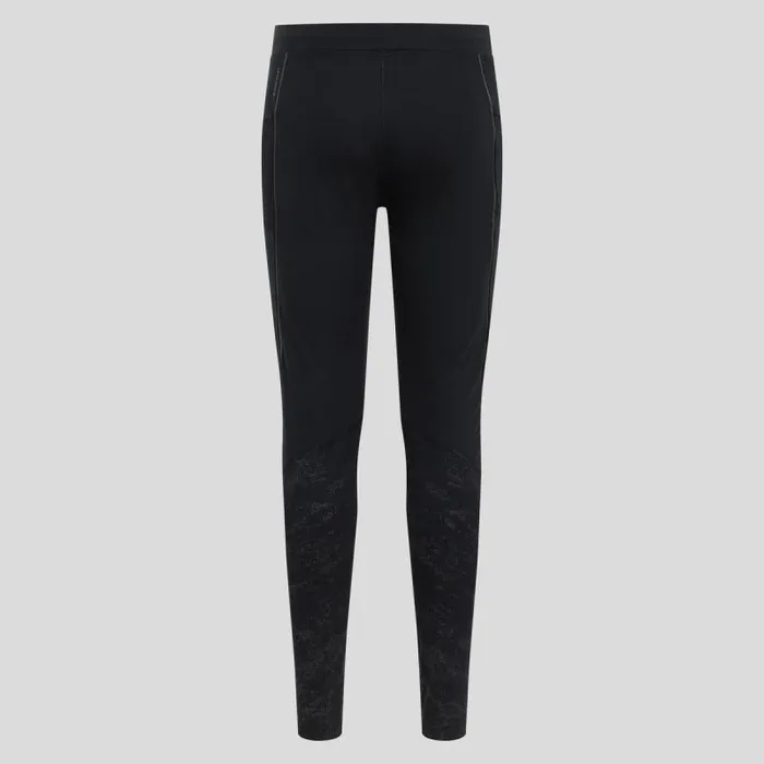 Odlo Pants and Tights The Zeroweight Warm Reflective Running Tights Black 8211 Men