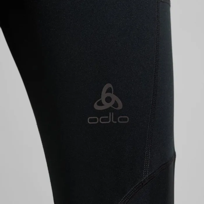 Odlo Pants and Tights The Zeroweight Warm Reflective Running Tights Black 8211 Men