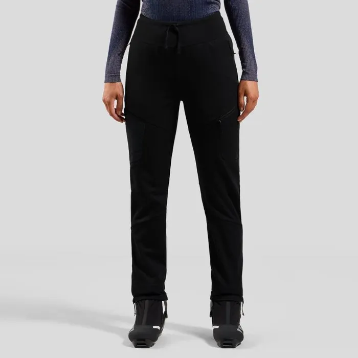 Odlo Pants and Tights The Zeroweight XWarm Windproof CrossCountry Pants Black 8211 Women