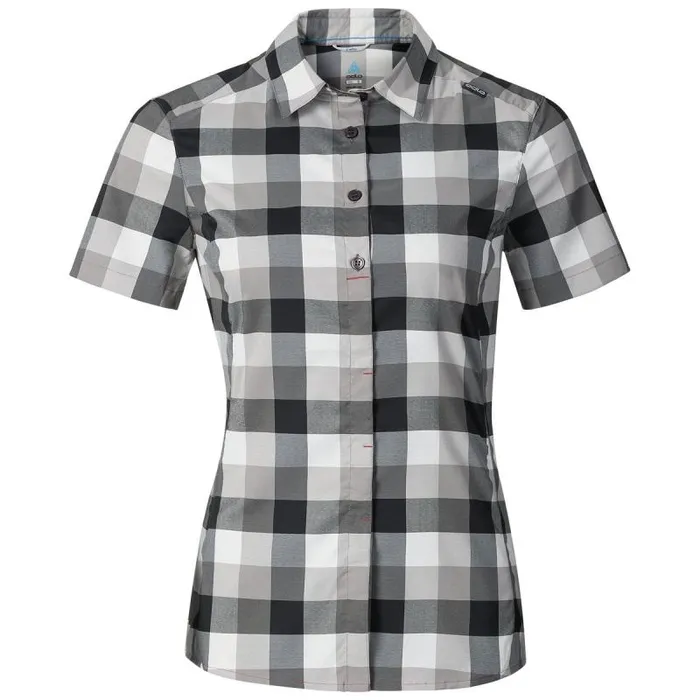 Odlo Tshirts and Polos Fairview Blouse Black 8211 Odlo Concrete Grey 8211 White 8211 Check 8211 Women Odlo Tshirts and Polos Fairview Blouse Black 8211 Odlo Concrete Grey 8211 White 8211 Check 8211 Women