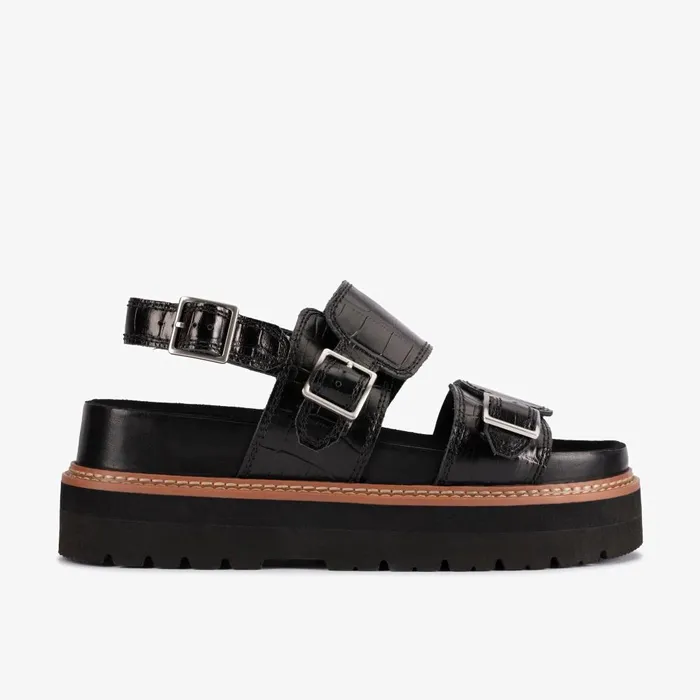ORIANNA GLIDE Black Interest Women Clarks Sandals and Flip Flops