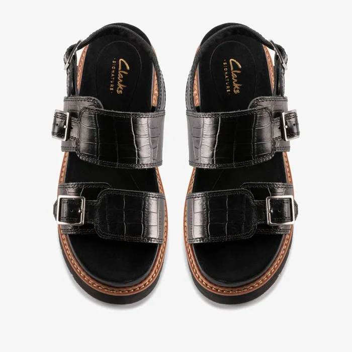 ORIANNA GLIDE Black Interest Women Clarks Sandals and Flip Flops
