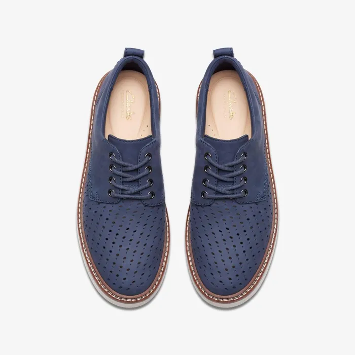 Orianna Move Navy Nubuck Women Clarks Platforms