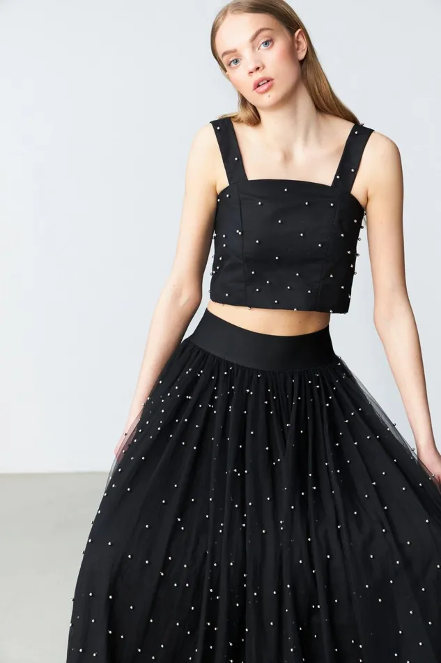 Pam Top 8211 Black Women Cras Tops