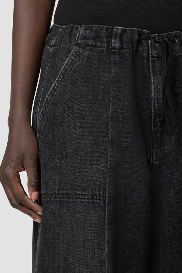 Pants Women Hudson Jeans Drawstring Parachute Pant Faded Black Pants Women Hudson Jeans Drawstring Parachute Pant Faded Black