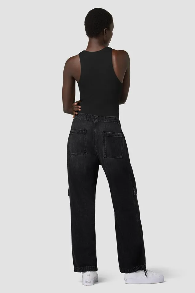 Pants Women Hudson Jeans Drawstring Parachute Pant Faded Black Pants Women Hudson Jeans Drawstring Parachute Pant Faded Black