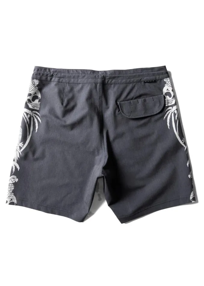 Parrodise 175quot Boardshort Black Men Vissla Boardshorts