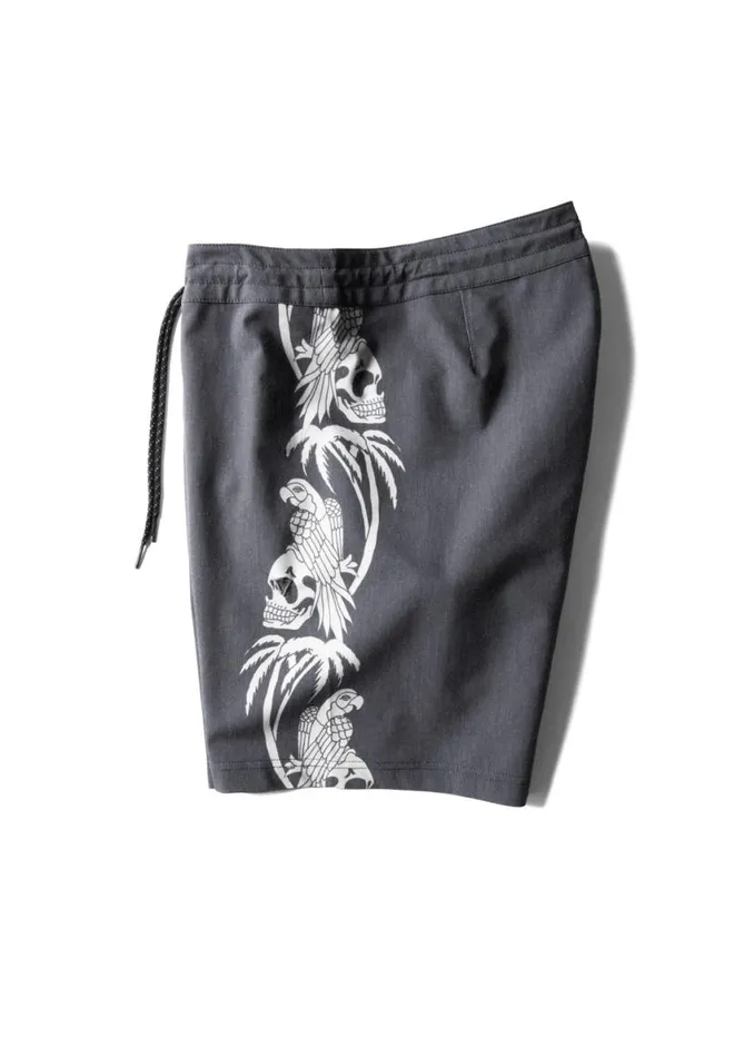 Parrodise 175quot Boardshort Black Men Vissla Boardshorts
