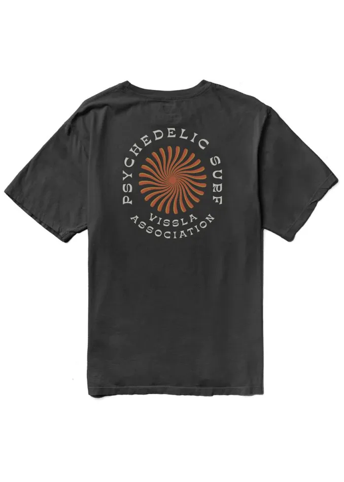 Psycho Surf Organic Pkt Tee Phantom Men Vissla Tees