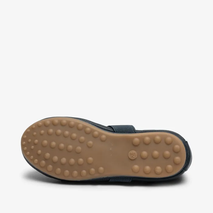 quinn navy Blue Ballerinas bisgaardshoes KIDS