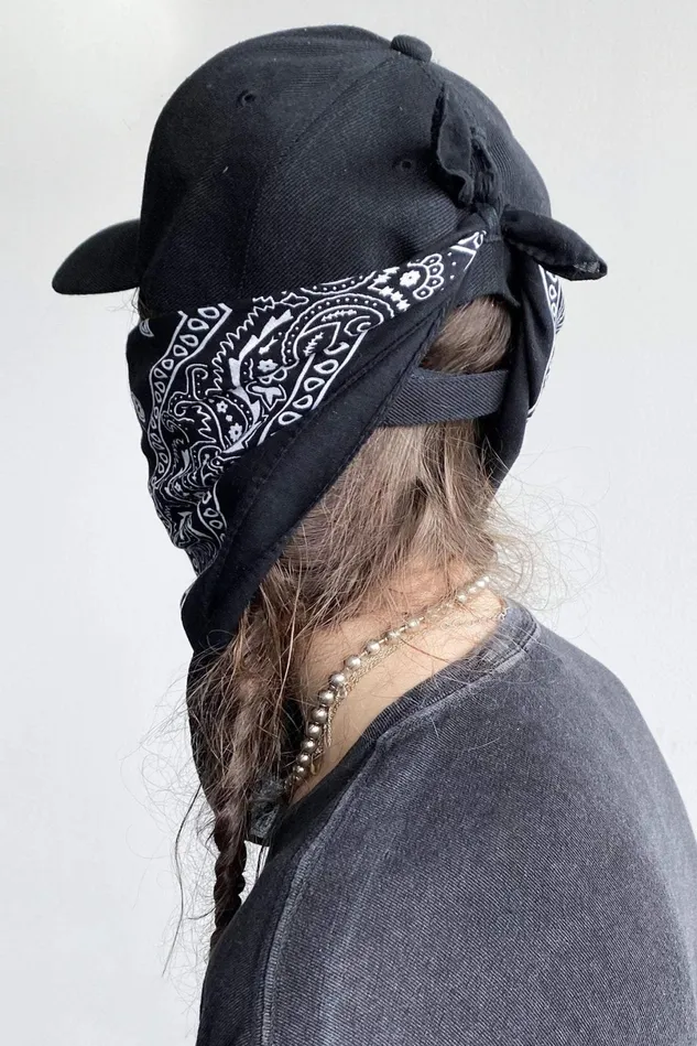 R13 Hats Women R13 Logo Cap With Bandanafinal Sale No Returns Or Exchanges R13 Hats Women R13 Logo Cap With Bandanafinal Sale No Returns Or Exchanges