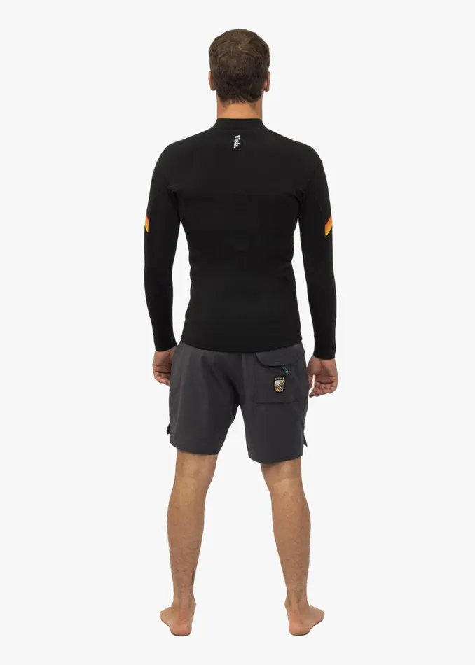 Raditude 2MM Front Zip Wetsuit Jacket Black 3 Men Vissla Wetsuits