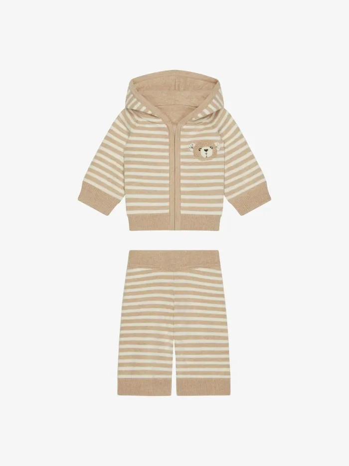 Reversible Cardigan And Pants In Knit Gift Set Beige Kids Givenchy