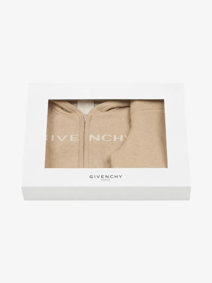 Reversible Cardigan And Pants In Knit Gift Set Beige Kids Givenchy