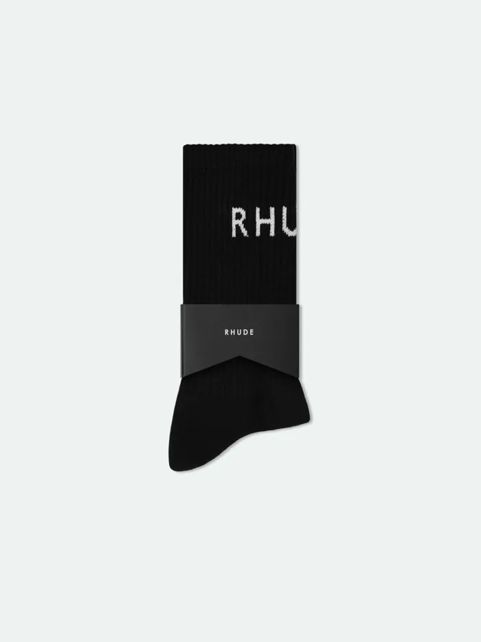 RHUDE CLASSIC LOGO SOCK Unisex Rhude Socks