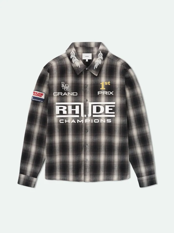 RHUDE RACING FLANNEL Men Rhude Shirts