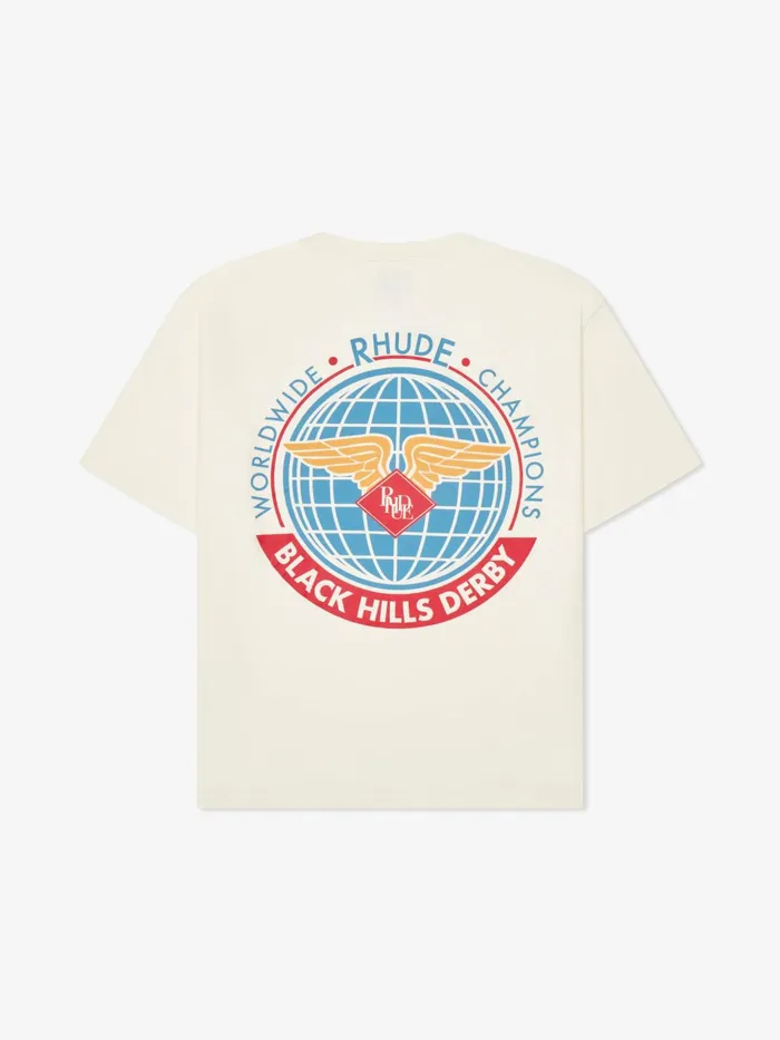 RHUDE WORLDWIDE TEE Men Rhude Tees RHUDE WORLDWIDE TEE Men Rhude Tees