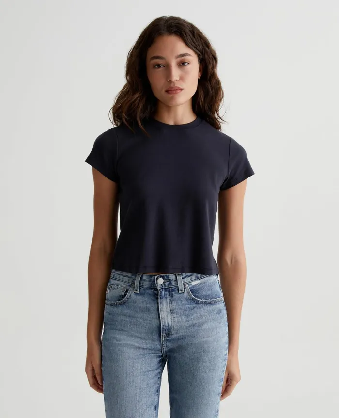Sadie Crew Exblack Women AG Jeans Tees and Tanks