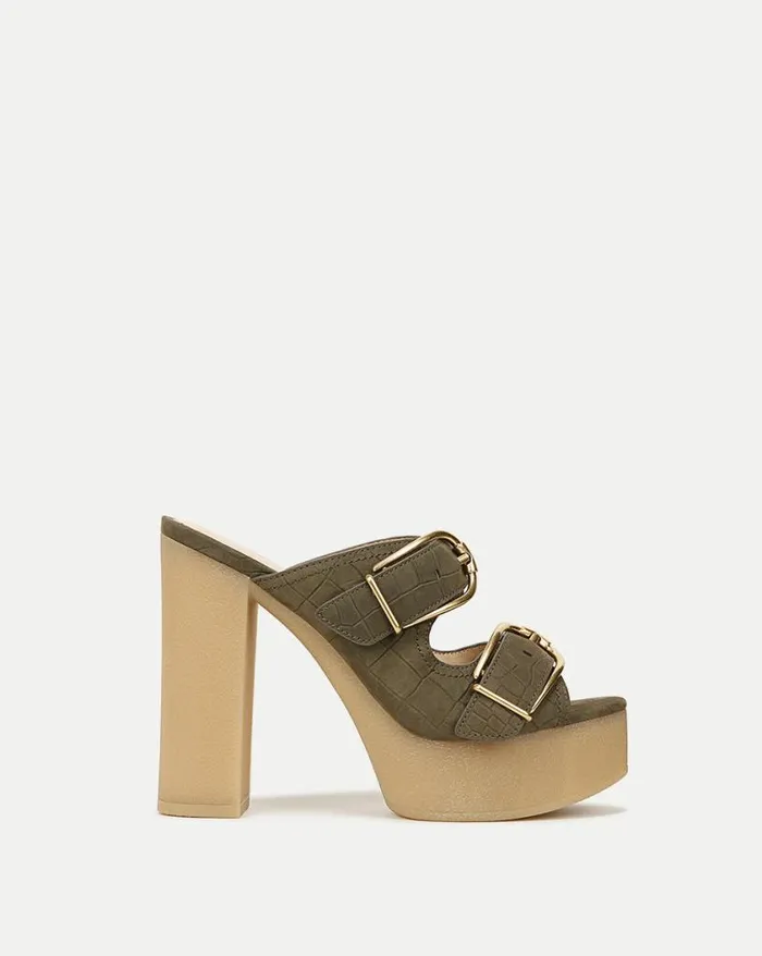 Sandals Shop Veronica Beard Garrick Platform Sandal Khaki