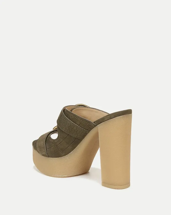 Sandals Shop Veronica Beard Garrick Platform Sandal Khaki
