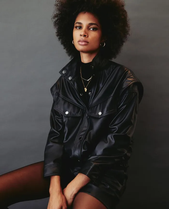 Santana Jacket True Black Women AG Jeans Jackets