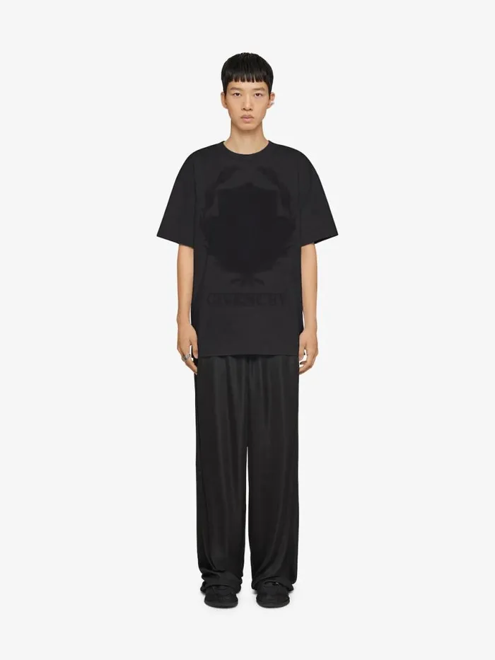 Shadow TShirt In Cotton Black Men Givenchy TShirts