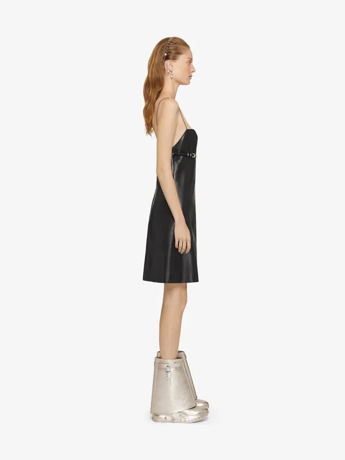 Shark Lock Biker Ankle Boots In Leather Dusty Golden Women Givenchy Shark Lock