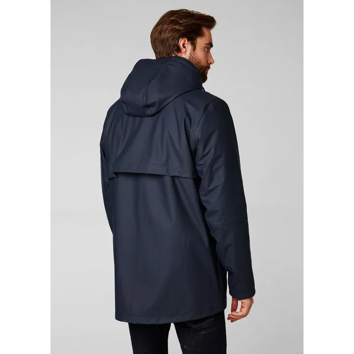 Shell Jackets Men Helly Hansen MOSS INSULATED RAIN COAT 597 Navy