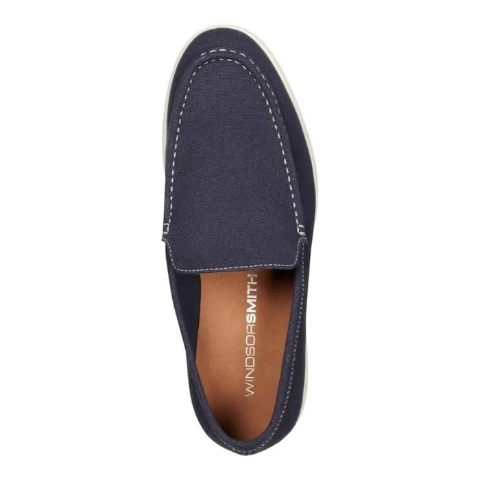 Shoes Men Windsor Smith RYAN NAVY CANVAS LOAFERS Shoes Men Windsor Smith RYAN NAVY CANVAS LOAFERS