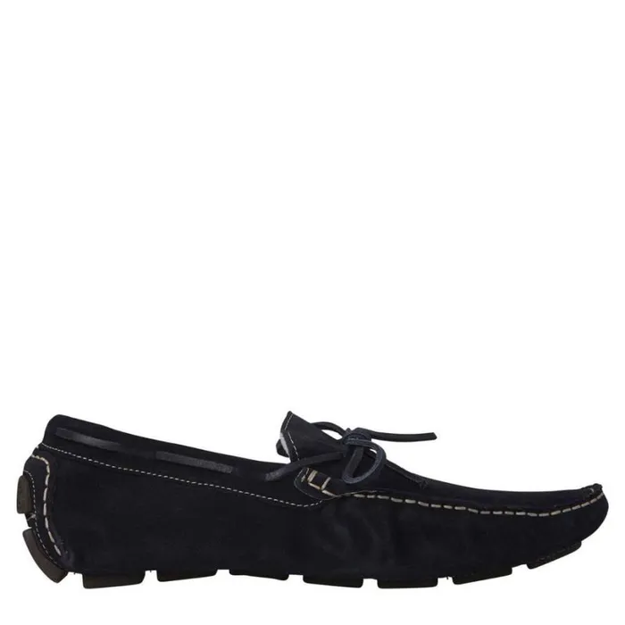 Shoes Men Windsor Smith WASSP NAVY SUEDE LOAFERS