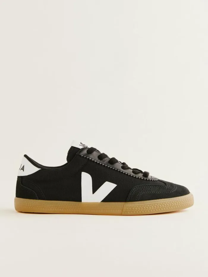 Shoes The Reformation Veja Volley Sneaker Black White Natural