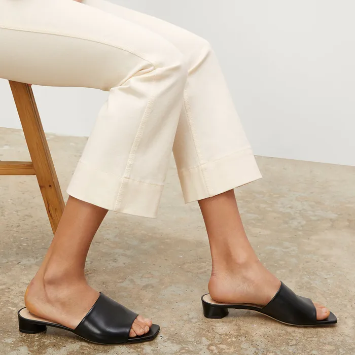 Shoes Women M M LaFleur The Carter Slide 8211 Kidskin Black