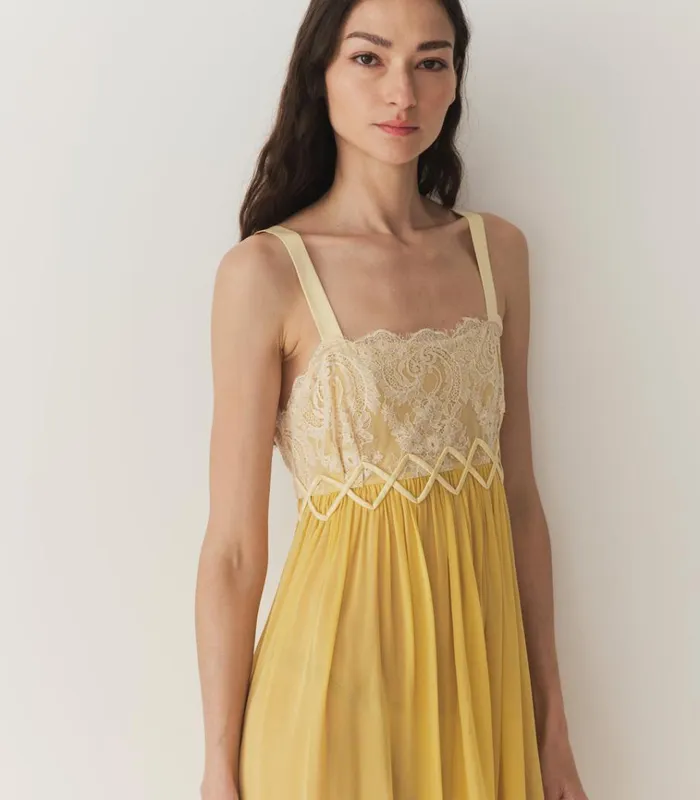 Shop ANALIA DRESS Dandelion Yellow DEN Dresses