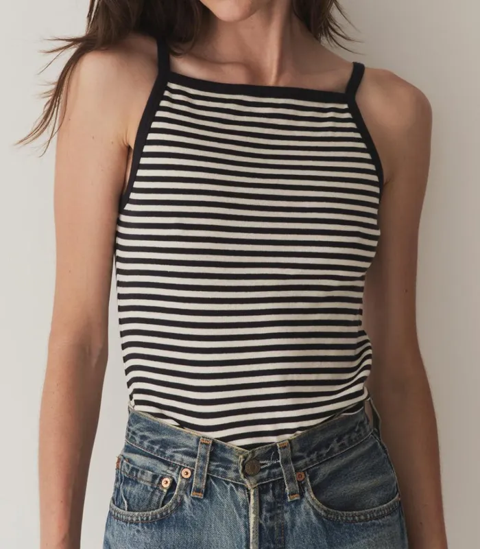 Shop ANGIE TANK Nantucket Stripe DEN Tees