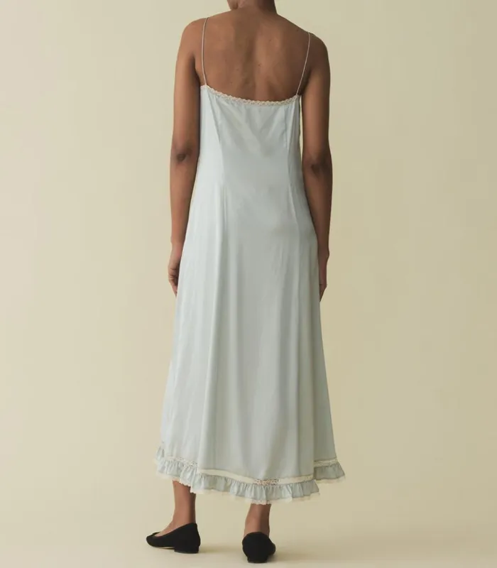 Shop CELANO DRESS Dusty Blue DEN Dresses