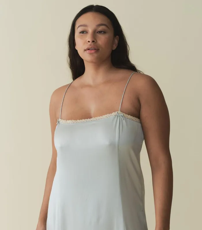 Shop CELANO DRESS Dusty Blue DEN Dresses