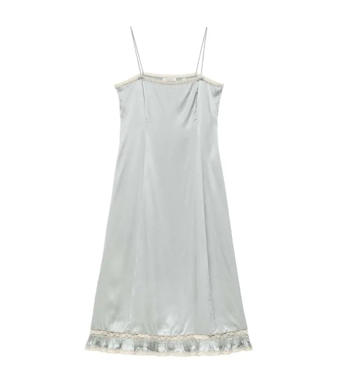 Shop CELANO DRESS Dusty Blue DEN Dresses