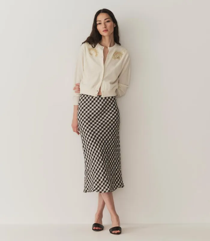 Shop ELOWEN SKIRT Marilyn Gingham DEN Skirts