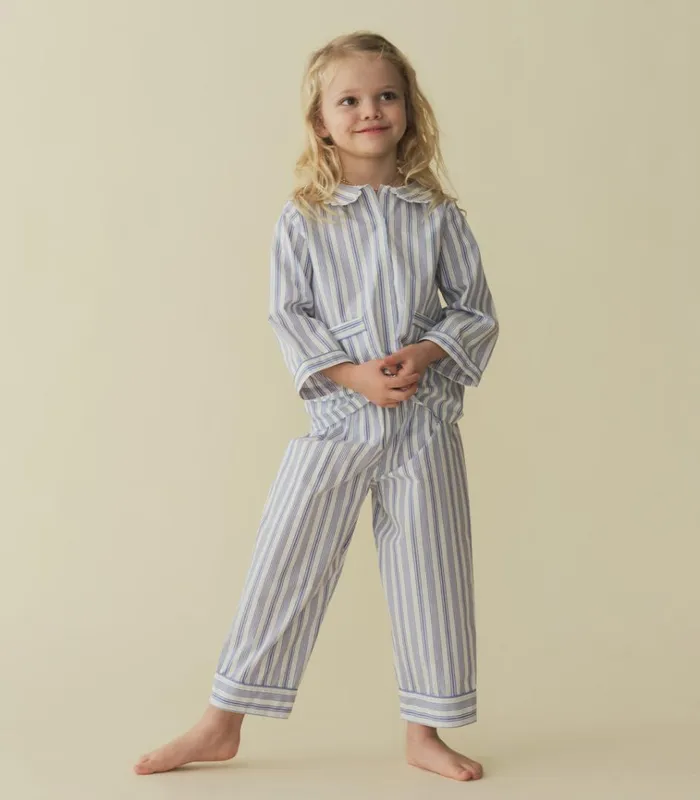 Shop LEAF PLAYSUIT Indigo Sorrento Stripe DEN Kids