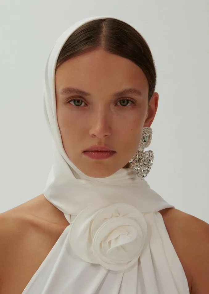 Shop Magda Butrym Bodysuits Hooded Jersey Bodysuit In Cream Shop Magda Butrym Bodysuits Hooded Jersey Bodysuit In Cream