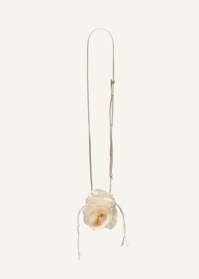 Shop Magda Butrym Handbags Small Pearl Magda Bag In Cream Satin Shop Magda Butrym Handbags Small Pearl Magda Bag In Cream Satin