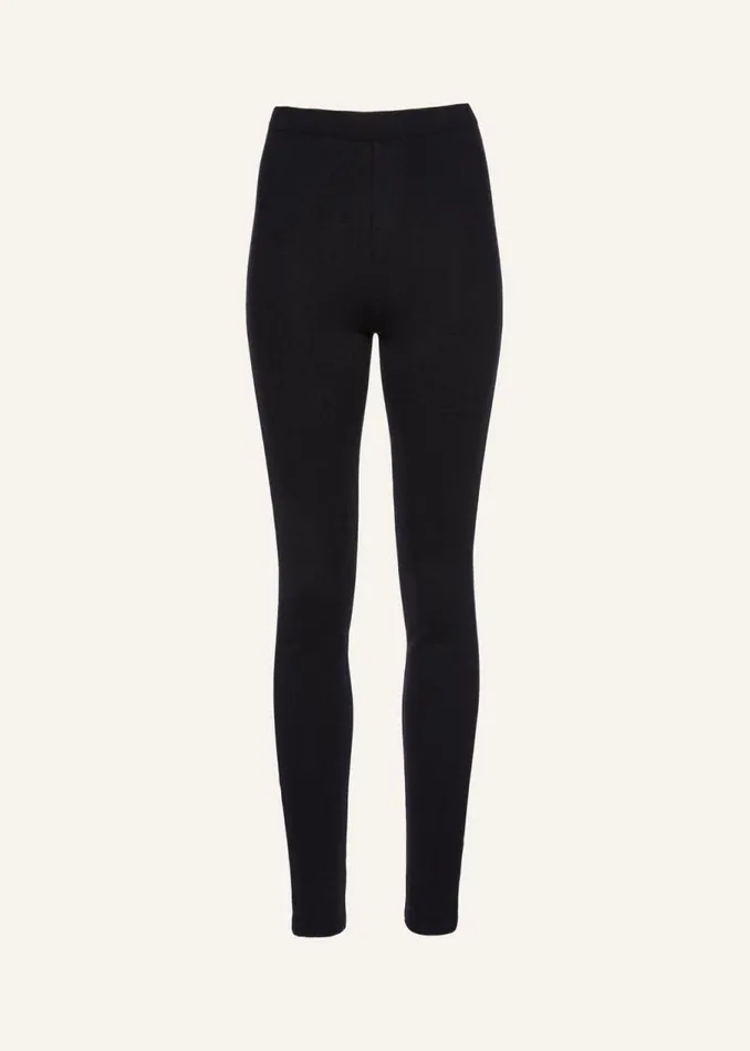 Shop Magda Butrym Pants Skinny Knitwear Leggings In Black