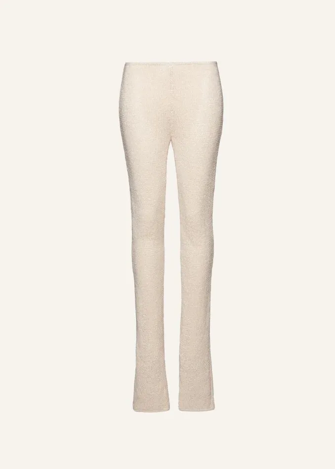 Shop Magda Butrym Tailoring And Suits Crochet Pants In Cream