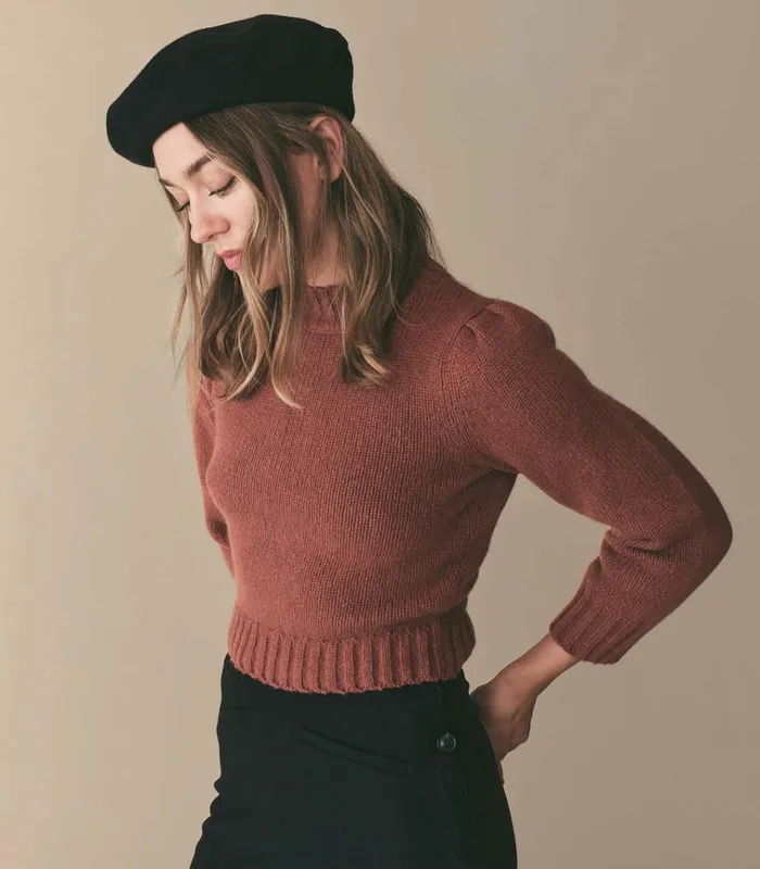Shop MAY SWEATER Dusty Rose DEN Knitwear
