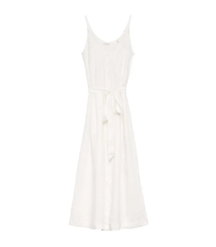 Shop NEVITA LINEN DRESS Salt DEN Dresses
