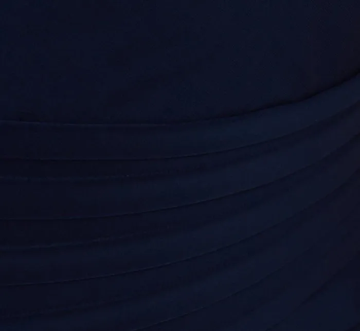 Short Dresses Womens Adrianna Papell Plus Size Cowl Neck Jersey Dress With Banded Skirt In Midnight
